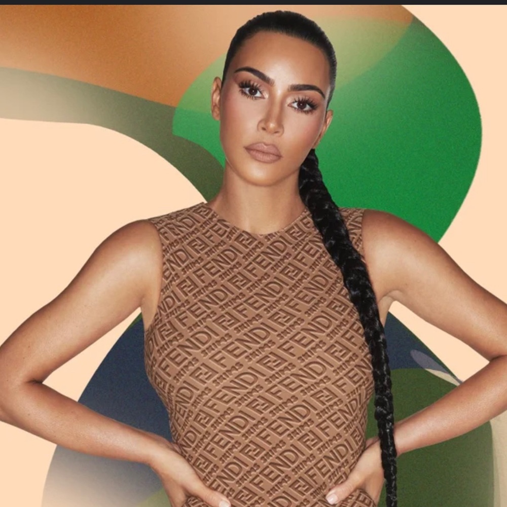 FENDI X SKIMS high neck bodysuit